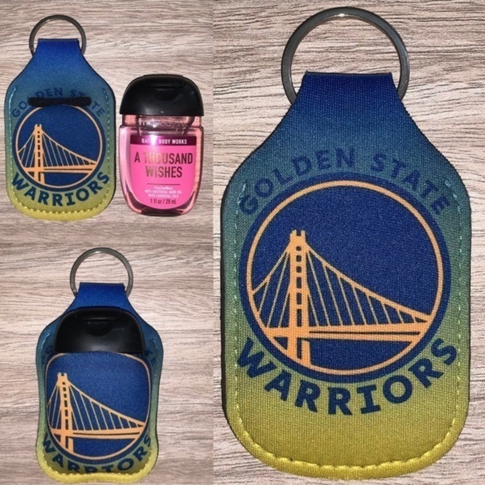 Golden State Warriors hand sanitizer holder new